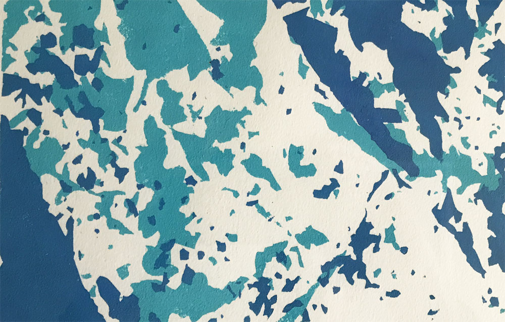Reece Steinberg, "Iceberg Birch", 2014, Acrylic